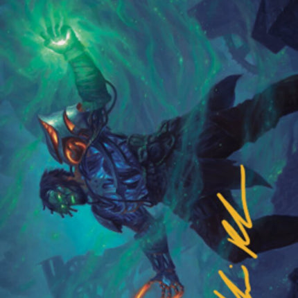 Mishra, Claimed by Gix Art Card (Gold-Stamped Signature) [The Brothers' War Art Series]