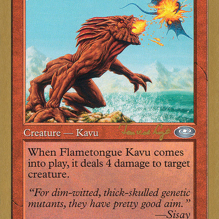Flametongue Kavu (Tom van de Logt) [World Championship Decks 2001]