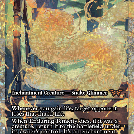 Enduring Tenacity (Japan Showcase Fracture Foil) [Duskmourn: House of Horror]