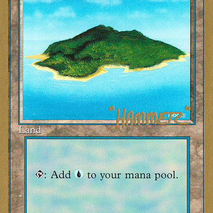 Island (shr367) (Shawn "Hammer" Regnier) [Pro Tour Collector Set]