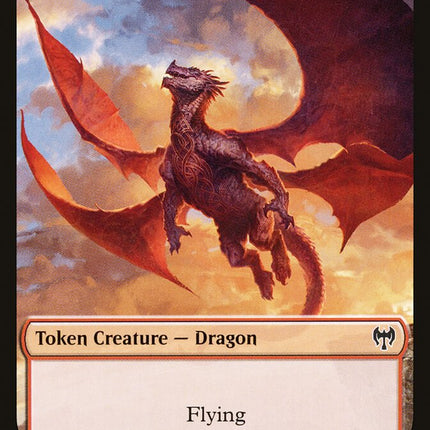 Elf Warrior // Dragon Double-Sided Token [Kaldheim Tokens]