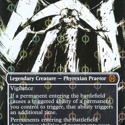 Elesh Norn, Mother of Machines (Borderless Ichor Step-and-Compleat Foil) [Phyrexia: All Will Be One]