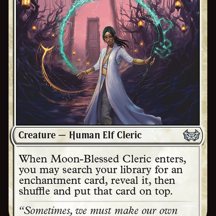 Moon-Blessed Cleric [Duskmourn: House of Horror Commander]