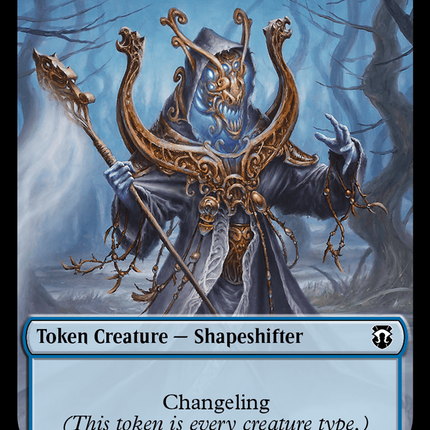 Shapeshifter (0008) (Ripple Foil) // Dragon Double-Sided Token [Modern Horizons 3 Commander Tokens]