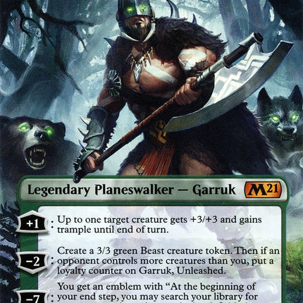 Garruk, Unleashed (Borderless) [Core Set 2021]