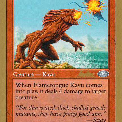 Flametongue Kavu (Brian Kibler) [World Championship Decks 2002]