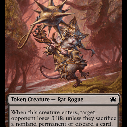 Thornplate Intimidator Token [Bloomburrow Tokens]