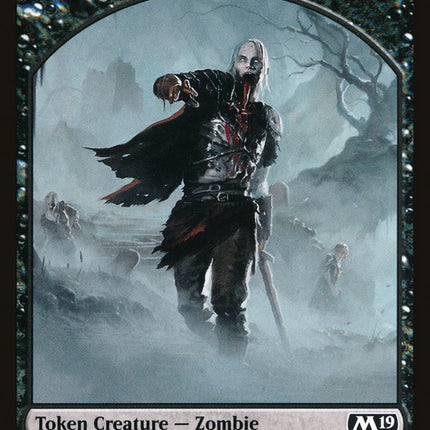 Knight // Zombie Double-Sided Token (Game Night) [Core Set 2019 Tokens]