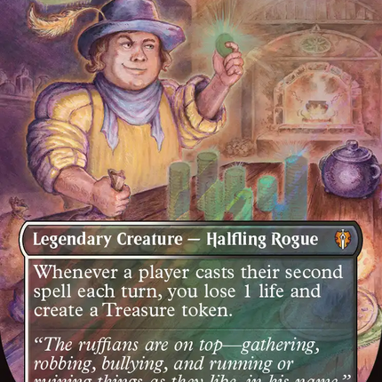 Lotho, Corrupt Shirriff (Borderless) (Surge Foil) [The Hobbit: Eternal-Legal]