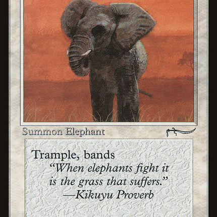 War Elephant (Light Mana Cost) [Arabian Nights]
