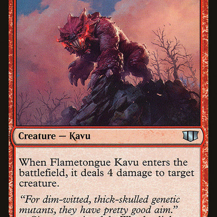 Flametongue Kavu [Commander 2014]