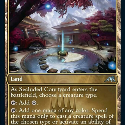 Secluded Courtyard (Promo Pack) [Kamigawa: Neon Dynasty Promos]
