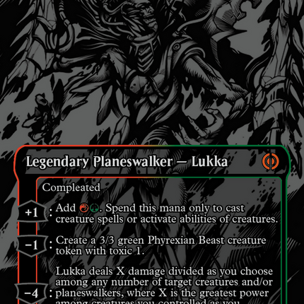 Lukka, Bound to Ruin (Oil Slick Raised Foil) [Phyrexia: All Will Be One]