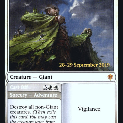 Realm-Cloaked Giant // Cast Off [Throne of Eldraine Prerelease Promos]