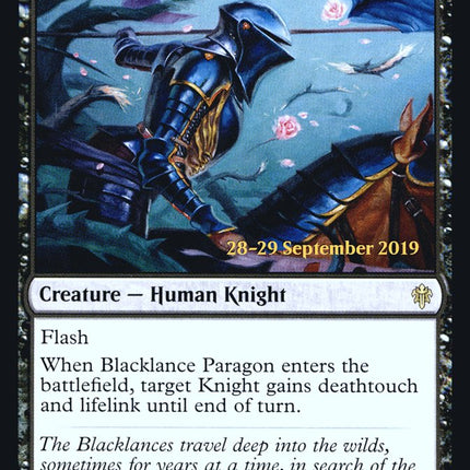 Blacklance Paragon [Throne of Eldraine Prerelease Promos]