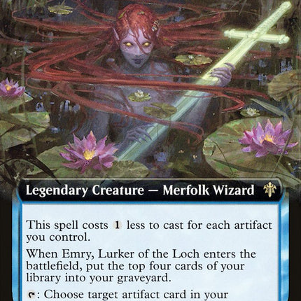Emry, Lurker of the Loch (Extended Art) [Throne of Eldraine]