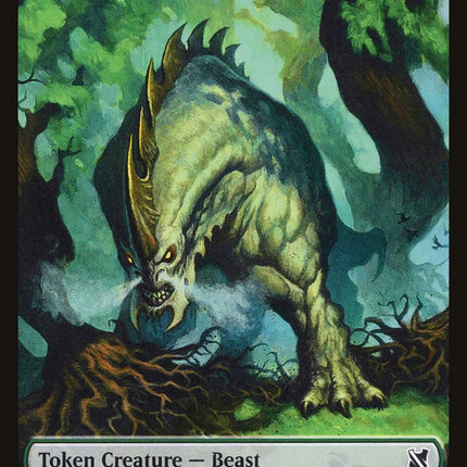 Beast (014) // Wurm Double-Sided Token [Commander 2019 Tokens]