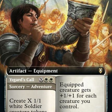 Horn of Valhalla // Ysgard's Call (Extended Art) [Commander Legends: Battle for Baldur's Gate]