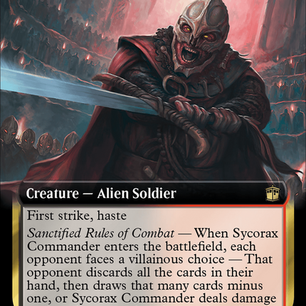 Sycorax Commander (Extended Art) (Surge Foil) [Doctor Who]