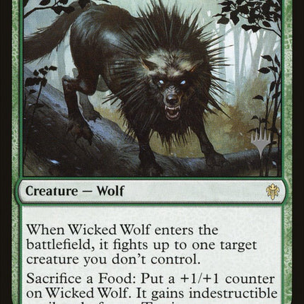 Wicked Wolf (Promo Pack) [Throne of Eldraine Promos]