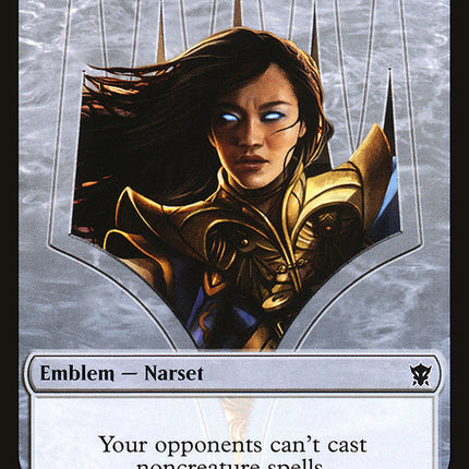 Narset Transcendent Emblem [Dragons of Tarkir Tokens]