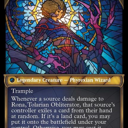 Rona, Herald of Invasion // Rona, Tolarian Obliterator (Showcase Planar Booster Fun) [March of the Machine]