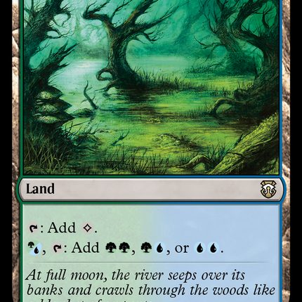 Flooded Grove (Ripple Foil) [Modern Horizons 3 Commander]