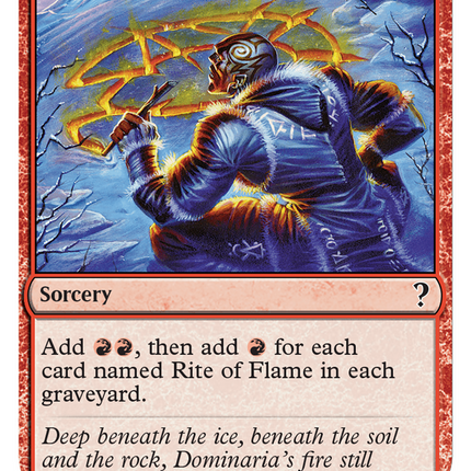 Rite of Flame (White Border) [Mystery Booster 2]