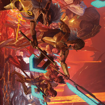 Roar of Resistance Art Card (Gold-Stamped Signature) [Phyrexia: All Will Be One Art Series]