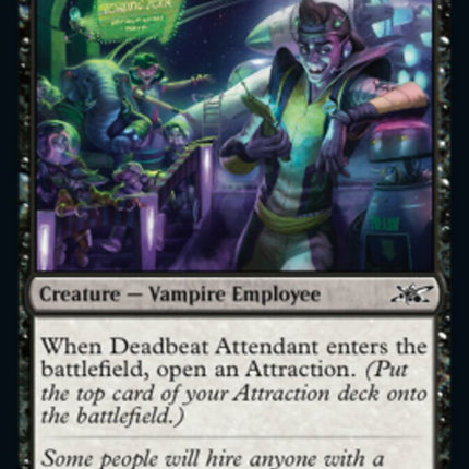 Deadbeat Attendant (Galaxy Foil) [Unfinity]