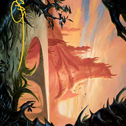 Slagwoods Bridge Art Card (Gold-Stamped Signature) [Modern Horizons 2 Art Series]