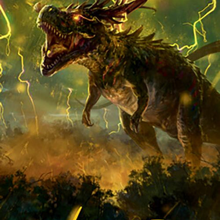 Thrasta, Tempest's Roar Art Card (42) (Gold-Stamped Signature) [Modern Horizons 2 Art Series]