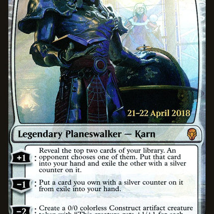 Karn, Scion of Urza [Dominaria Prerelease Promos]