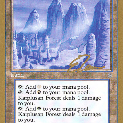 Karplusan Forest (Eric Tam) [Pro Tour Collector Set]