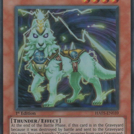Gusto Thunbolt [HA05-EN039] Super Rare