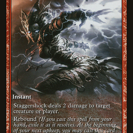 Staggershock (Game Day) (Extended Art) [Rise of the Eldrazi Promos]