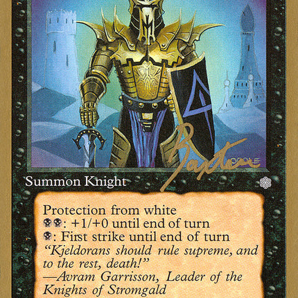 Knight of Stromgald (George Baxter) [Pro Tour Collector Set]