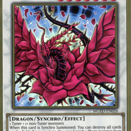 Black Rose Dragon [MGED-EN026] Gold Rare