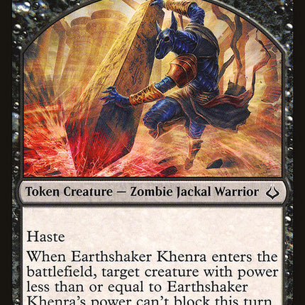 Earthshaker Khenra Token [Hour of Devastation Tokens]