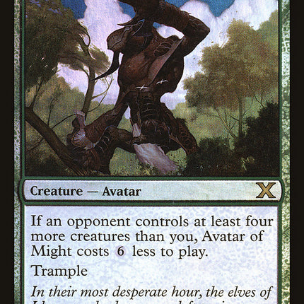 Avatar of Might (Premium Foil) [Tenth Edition]