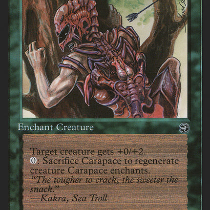 Carapace (Kakra Flavor Text) [Homelands]