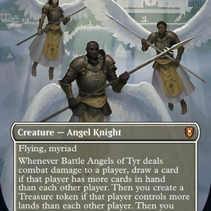 Battle Angels of Tyr (Borderless Alternate Art) [Commander Legends: Battle for Baldur's Gate]