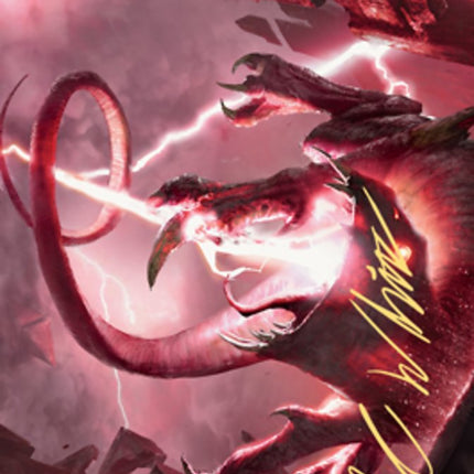 Thundering Rebuke Art Card (Gold-Stamped Signature) [Zendikar Rising Art Series]