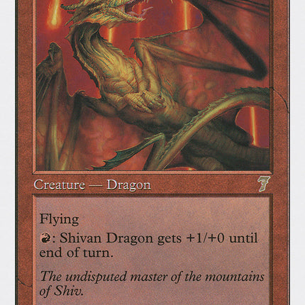Shivan Dragon [Seventh Edition]