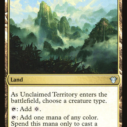 Unclaimed Territory [Commander 2020]