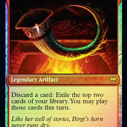 Birgi, God of Storytelling // Harnfel, Horn of Bounty [Kaldheim Prerelease Promos]