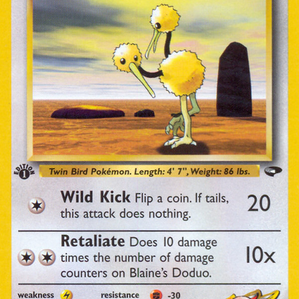Blaine's Doduo (61/132) [Gym Challenge 1st Edition]