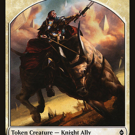 Knight Ally Token [Battle for Zendikar Tokens]