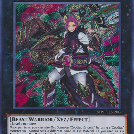 Zoodiac Drident [MP17-EN208] Secret Rare
