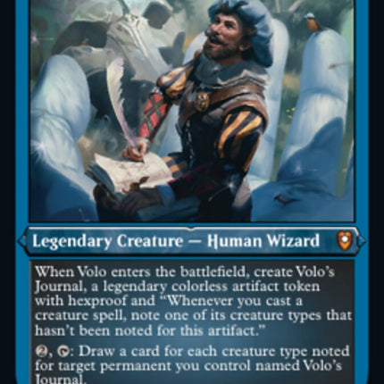 Volo, Itinerant Scholar (Foil Etched) [Commander Legends: Battle for Baldur's Gate]